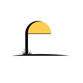 Vector Lamppost Flat Illustration Design Free PNG Vector