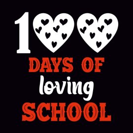 Vector Of Happy 100 Days Of School First Day Last Day Back To School Shirt Design Black Bacground