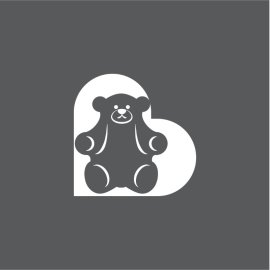 Teddy Bear Mascot PNG Grey Teddy With Heart Vector Teddy Day