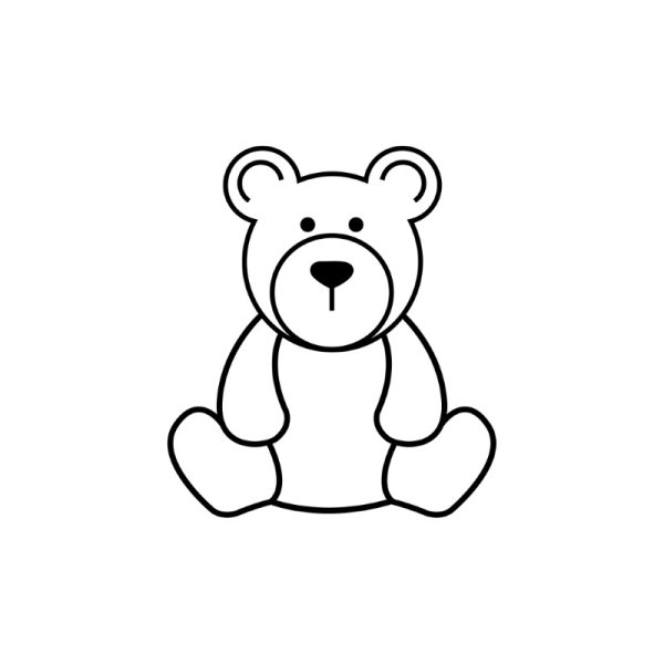 Teddy Bear PNG Bear Outline Vector - freepng