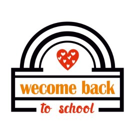 Welcome Back To School Lettering Free Vector PNG Design