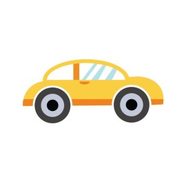 Yellow Car PNG Hatchback Vehicle