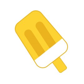 Yellow Popsicles PNG Ice Cream Stick Vector