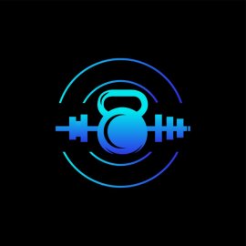 Kettlebell Icon PNG Fitness Dumbells Blue Color Kettlebell Vector