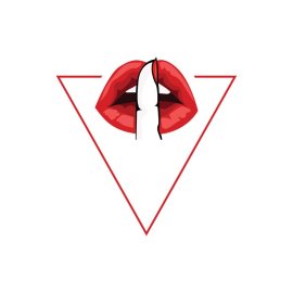 Sexy Lips PNG Finger On Her Lips Mouth Pop Art Vector