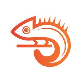 Iguana PNG Simple Abstract Iguana Outline Vector