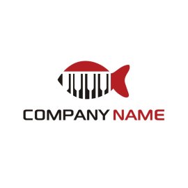 Piano Fish PNG Musical Fish Icon Vector