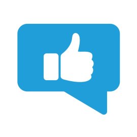 Like Messager PNG Blue Message Thumbs Up Icon Vector