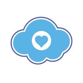 Like PNG Blue Cloud With Like PNG Vector