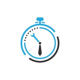 Time Management Icon PNG Flat Illustration PNG Tracker Icon