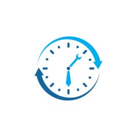 Time Tracker Icon PNG Time Management Flat Icon Clock Icon