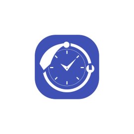 Time Tracking Icon PNG Blue Color Stop Watch Icon Vector