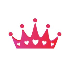 Pink Crown PNG Fausia Pink Queen Heart Queen Vector