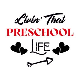 Livin That Preschool Life Lettering Free Vector Design