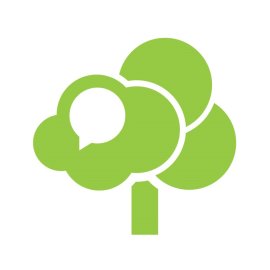 Flat Tree PNG Green Tree Simple Chat Symbol Vector