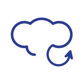 Cloud Outline PNG Blue Cloud Arrow Vector