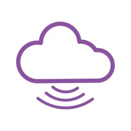 Cloud PNG Purple Cloud Server Wifi Vector