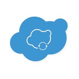 Cloud Server PNG Cloud Silhouette Reload Sign Vector