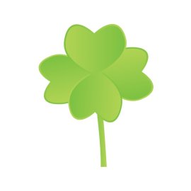 Clover PNG Green Color Gradient Clover Vector