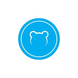 Blue Bear Icon PNG Bear Head Graphic Vector