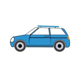Blue Car PNG Vector Vehicle Transport