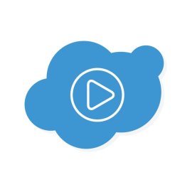 Blue Cloud PNG Digital Play Cloud Vector