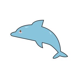 Blue Fish PNG Dophin Vector Mammal