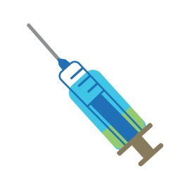 Injection PNG Hospital Equipments Blue Color Vector