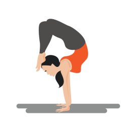 Yoga Girl PNG Girl Doing Aasan Exercise Gym Mascot Vector