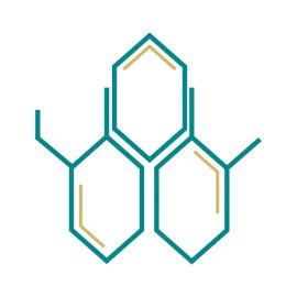 Molecule Icon PNG Hormone Line Icon With A Molecule Vector