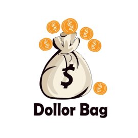 Dollar Bag PNG Cartoon Money Bag Vector