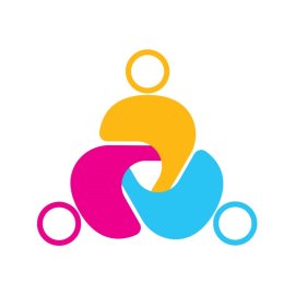 Community Icon PNG Colorful People Growth Symbol Vector