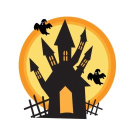 Horror Castle PNG Halloween Castle PNG
