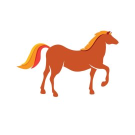 Horse Silhouette PNG Brown Horse Shadow Design Vector