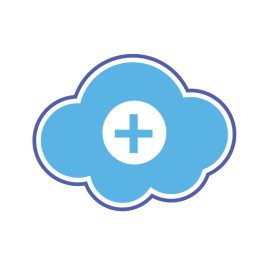 Positive Sign Cloud PNG Blue Cloud With Plus Sign Vector