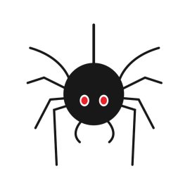 Spider PNG Black Insect Vector Incy Wincy Cartoon Spider