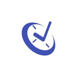 Tracking Icon PNG Blue Abstract Tracker Icon Time Planner Clock PNG