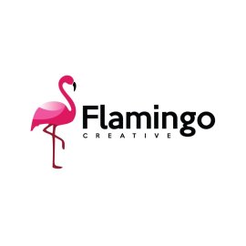 Gradient Flamingo PNG Pink Beautiful Bird Vector