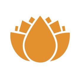 Orange Flower PNG Flat Style Flower Petals Vector