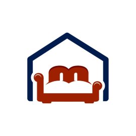 Free Blue And Orange Interior PNG Vector Sofa Home Flat Icon Design