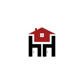 Free PNG Vector Home With H Letter Flat Icon