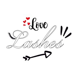 Free PNG Vector Love Lashes Design For T Shirt
