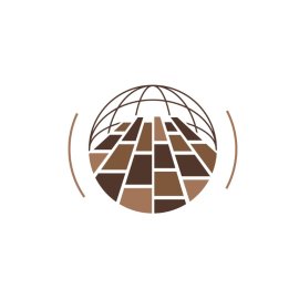 Free PNG Vector Of Brown Sphere Made With Mosaic Shapes For Flooring Business