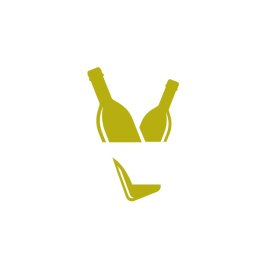 Free PNG Vector Of Wine Bottle Icon Negative Space Design