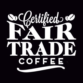 Free Vector Black And White Coffee Trade Poster