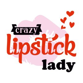 Free Vector Crazy Lipstick Lady Pink Vector Design