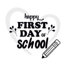 Free Vector Happy First Day Of School PNG T Shirt Design