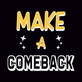 Free Vector Make A Comeback Lettering Design