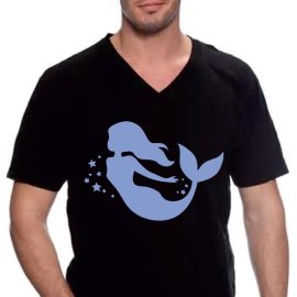 Free Vector Marmaid Flat Design For T Shirt