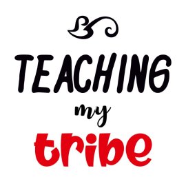 Free Vector Teaching My Tribe PNG Lettering Design